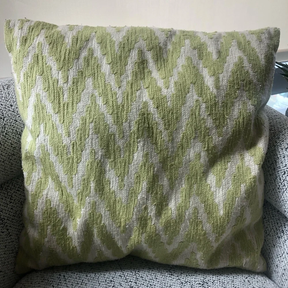West Elm Light Green Throw Pillow Covers